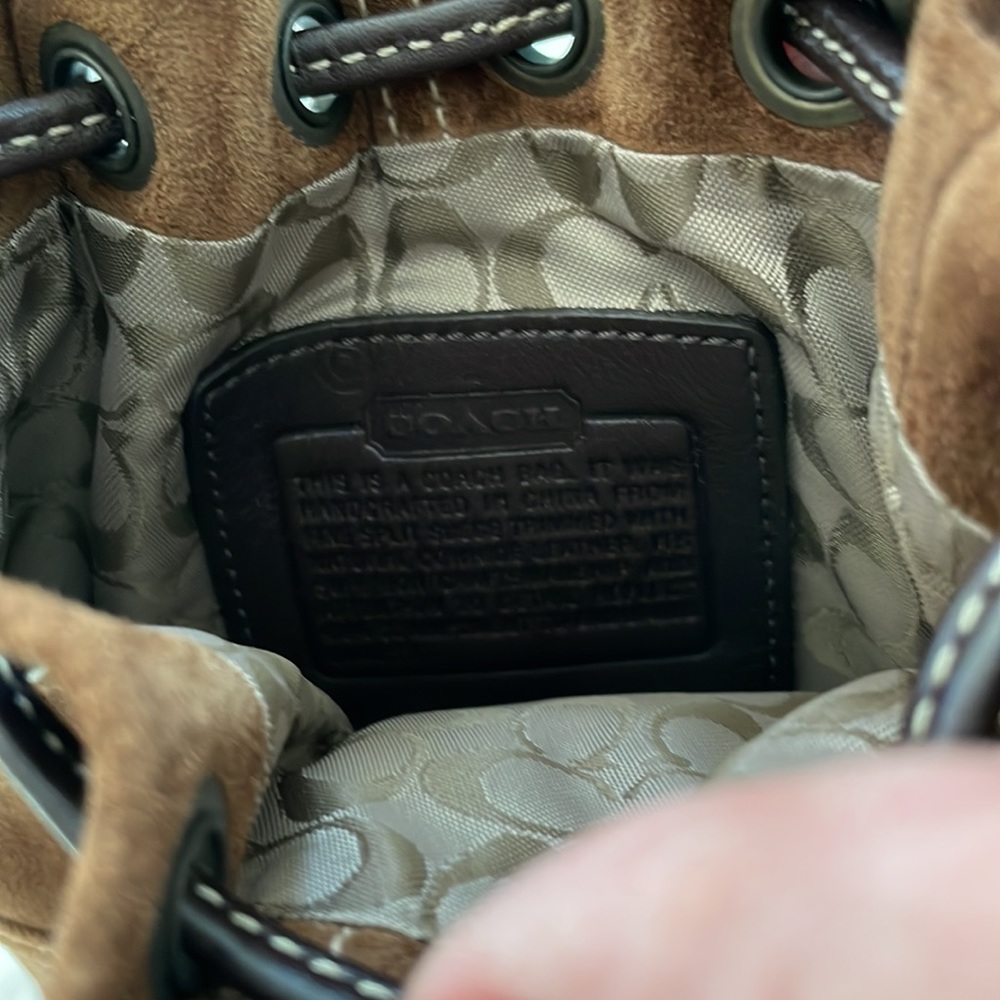 Coach drawstring suede wristley - Picture 6 of 11